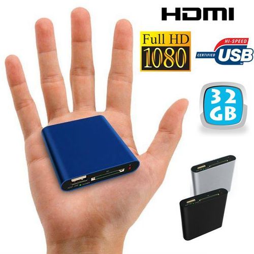 Mini Boitier Passerelle Multimédia 1080P Télévision HDMI Av Tv Cvbs Bleu 32 Go YONIS