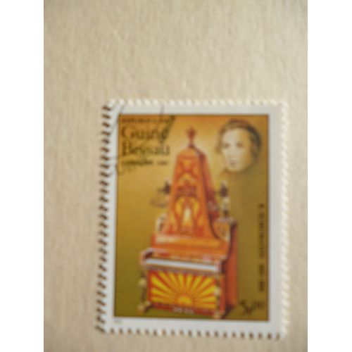 Timbre "Guine Bissau 1985 :Robert Schumann :1810-1856".