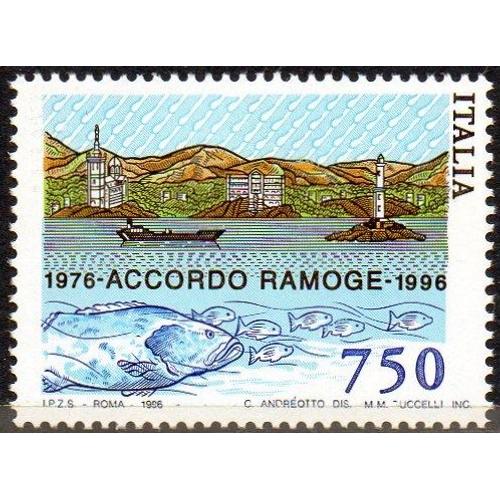 20ème Anniversaire De L' Accord De Ramoge - Italie