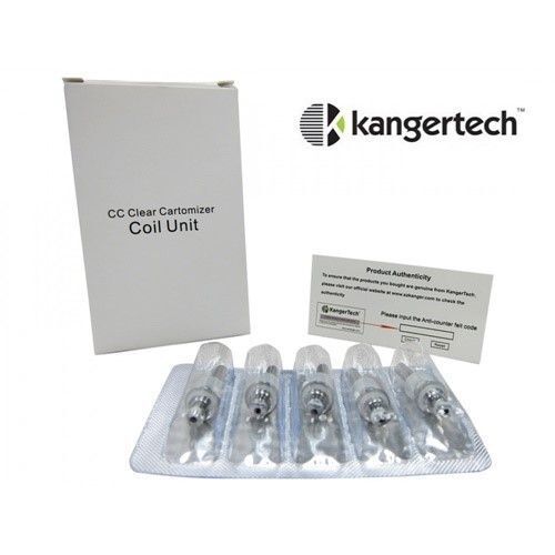 Boîte de 5 résistances Single Coil 2,2 ohms pour Kanger MT3S et T3S