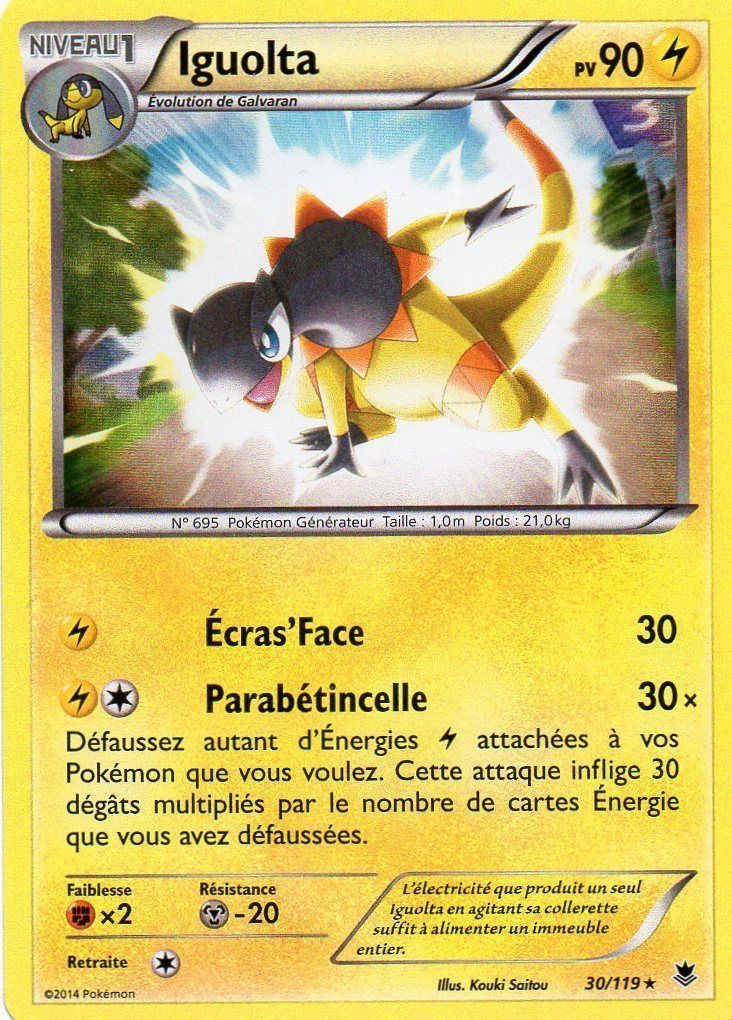 Pokemon SL2-44/145 VF Français Rare Iguolta X1