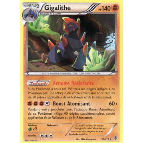 Carte Pokemon Gigalithe 50/119 Rare Holo - Vigueur Spectrale - Vf