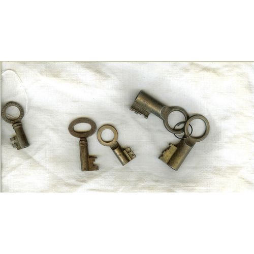 5 Clefs Cadenas Bronze : 2 De 2cm-1 De 4.5cm - 2 De 5cm