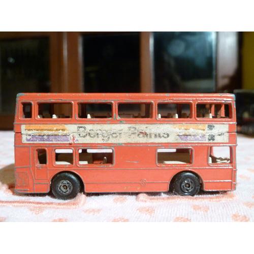 London Bus "The Londoner" Berger Paints Matchbox Superfast - N°17- Echelle 1/43 - Models Of Yesteryear - Made In England  In 1972 - Lesney Products & Co - Matchbox - En Métal -Lesney Products & Co