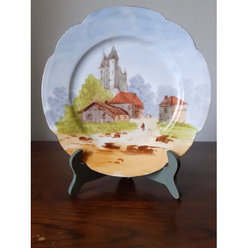 Assiette De Décoration Porcelaine De Limoges Par M. Redon 1880-1896
