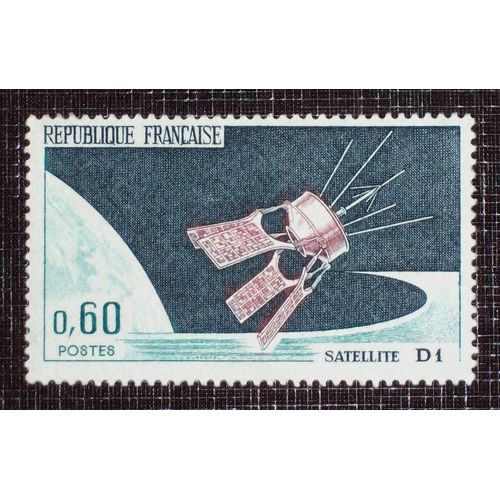 France N° 1476 Neuf Avec Charnière Ou Trace De 1966 - 60c « Lancement Du Satellite D1, À Hammaguir (Algérie) »