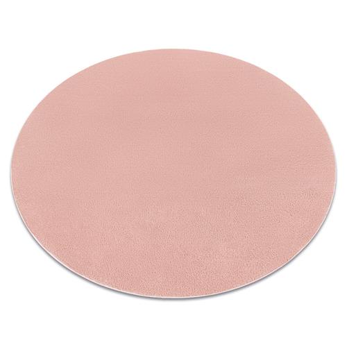 Cercle 200 Cm Tapis De Lavage Moderne Lindo Cercle Rose, Antidérapant, Shaggy