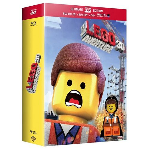 La Grande Aventure Lego - Édition Ultimate Limité Porte-Clefs Lumineux Lego "Emmet" - Blu-Ray 3d + Blu-Ray + Dvd + Copie Digitale