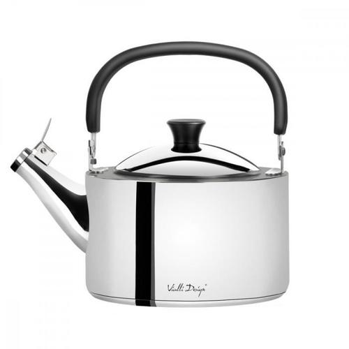 Théière bouilloire avec sifflet 1,5l chrome - Vialli Design - Chromé -