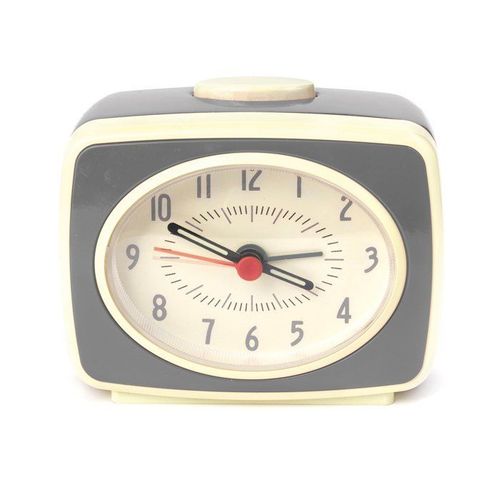Reveil a remonter - reveil sans radio Kikkerland - AC14-RD - Small Classic Alarm Clock Grey (AC14-GR-EU)