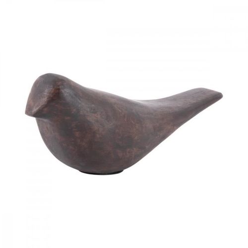 Statue en bois Oiseau - Present Time - Marron -