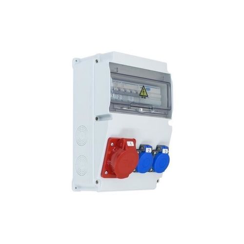 Coffret de chantier IP65 1x16A/5P, 2x230V Type E IP44, HAGER