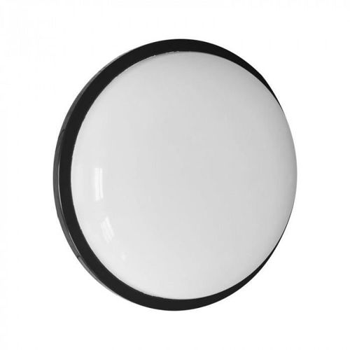 Applique Extérieure Plafonnier Led Torton 20w 4000k 1800lm Noir Rond Eco Light