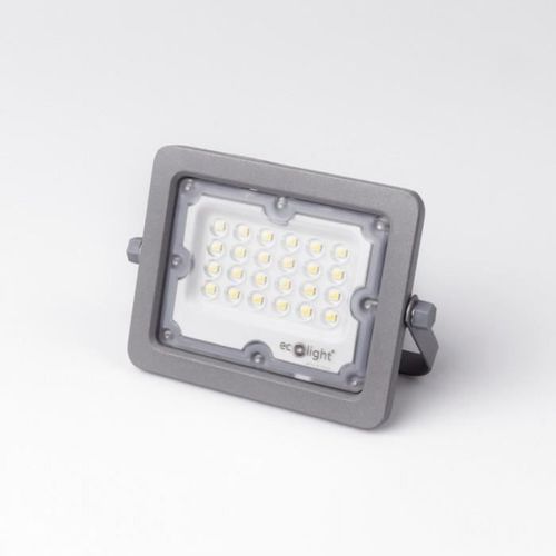 Projecteur Extérieur Led Premium 20w 6500k 2000lm Ip65 Eco Light - Electrique - Gris - Neuf - 2 Ans De Garantie