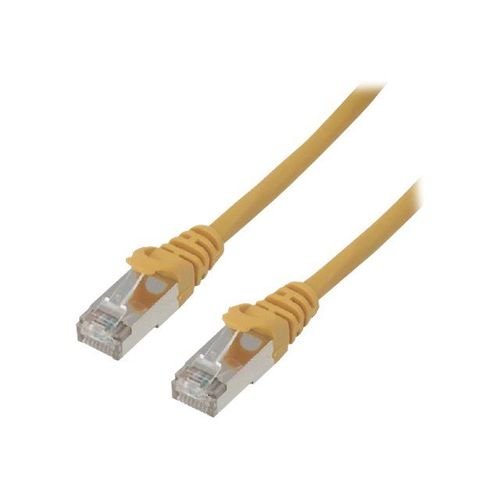 MCL Samar - Cordon de raccordement - RJ-45 (M) pour RJ-45 (M) - 1.5 m - UTP - CAT 6a - moulé, sans crochet - jaune