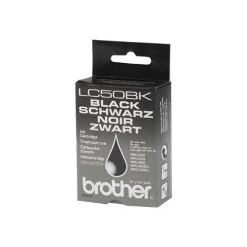 Brother LC50BK - Noir - originale - cartouche d'encre - pour Brother MFC-830, MFC-840, MFC-860