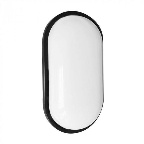 Applique Extérieur Led Torton 15w 4000k 1350lm Ip65 Oval Noir Eco Light