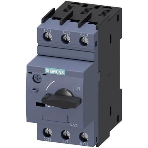 Disjoncteur Siemens 3RV2011-1GA10 3 NO (T) Gamme de valeur du courant d'appel: 4.5 - 6.3 A Circuit de sortie (max.): 690 V-AC 1