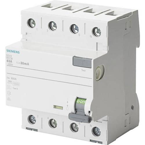 Interrupteur différentiel Siemens 5SV3344-6 4 pôles 40 A 0.03 A 400 V 1 pc(s)