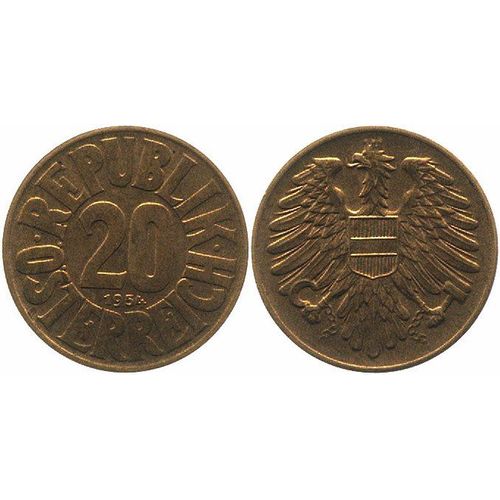 20 Schillings Autriche 1960