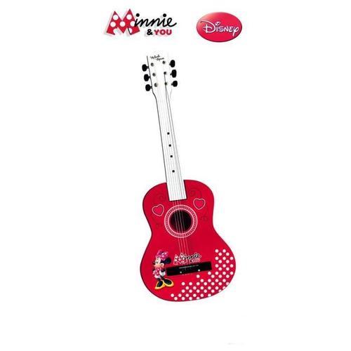 Minnie Guitare En Bois Color 75 Cm