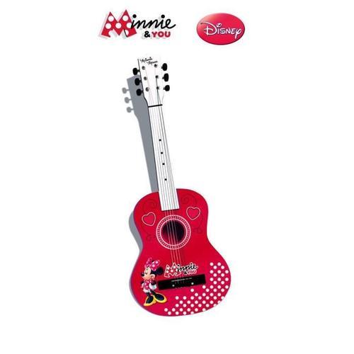 Minnie Guitarre En Bois Color 65 Cm