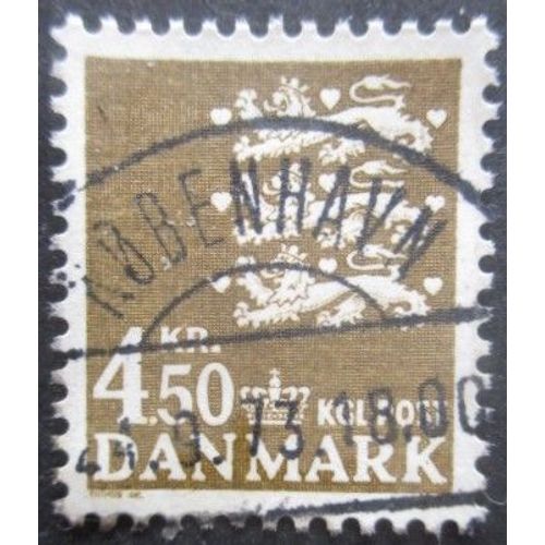 Danemark N°523 Armoirie Oblitéré