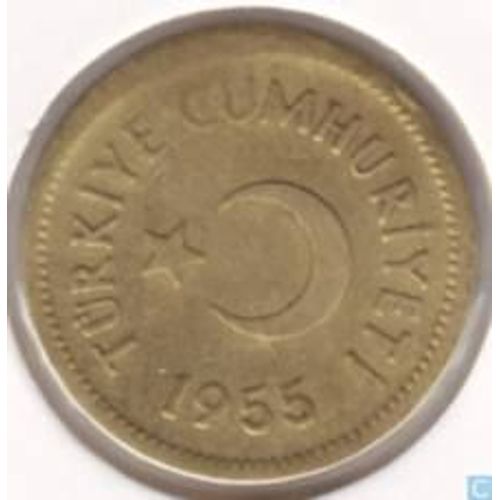 5 Lires Turquie 1955