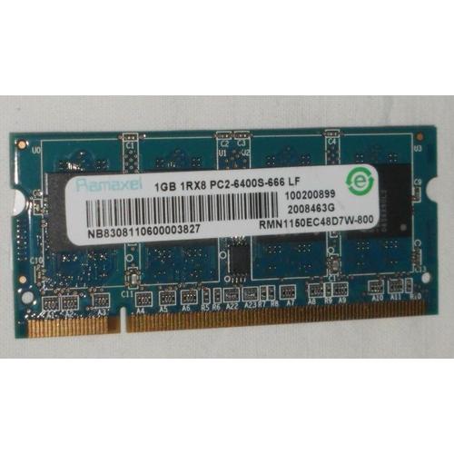 Ramaxel 1GB 1Rx8 Pc2-6400s-666 LF - 100200899 2008463G