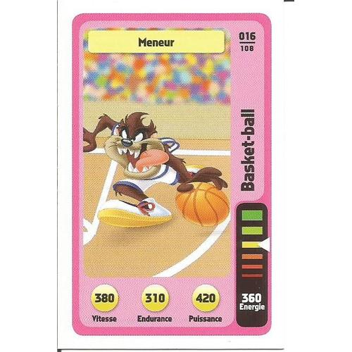 Carte De Jeu Looney Tunes Auchan - Basket-Ball - Meneur - N° 16