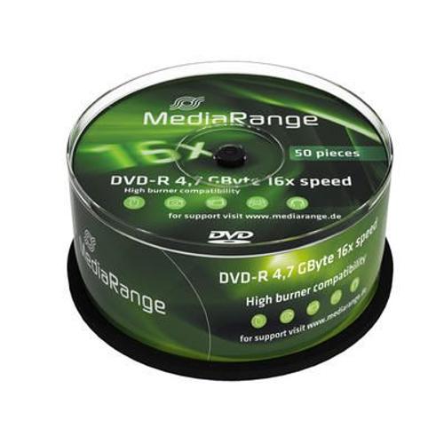 MediaRange - 50 x DVD-R - 4.7 Go (120 minutes) 16x - spindle
