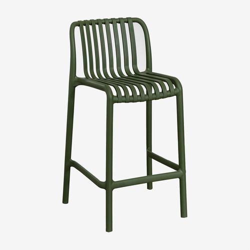 Tabouret Haut Empilable Jardín Wendell Vert Pesto ?65 Cm