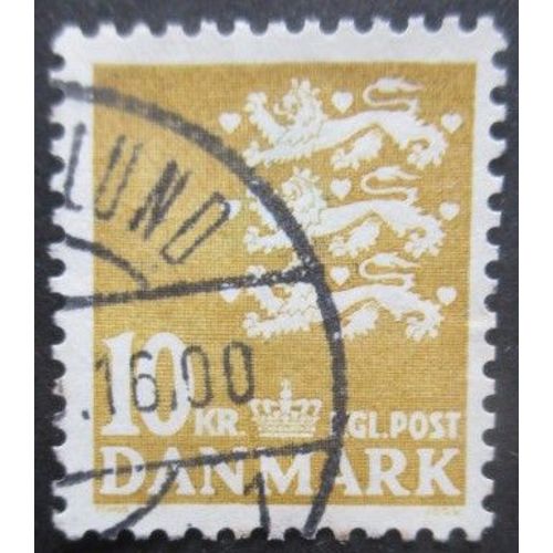 Danemark N°628 Armoirie Oblitéré