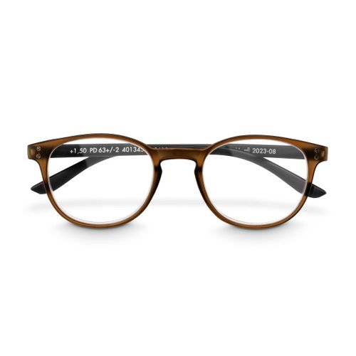 Paire De Lunettes, Plastique Recyclé, Marron Transp./Nr Mat, + 1,5 Dpt