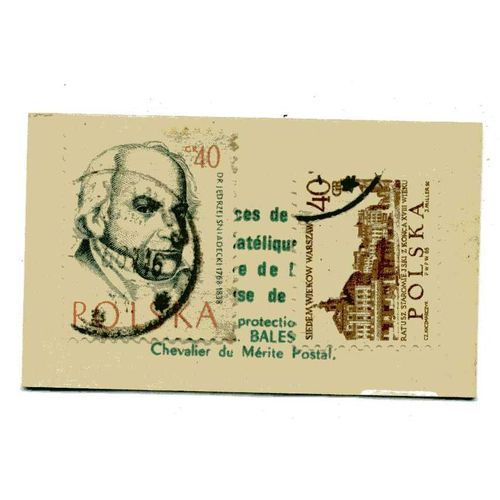 Timbre De  Pologne  Dans Pochette Publicitaire Des Années 60 "Café San Rivo" 
