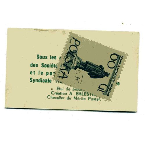 Timbre De  Pologne  Dans Pochette Publicitaire Des Années 60 "Café San Rivo" 