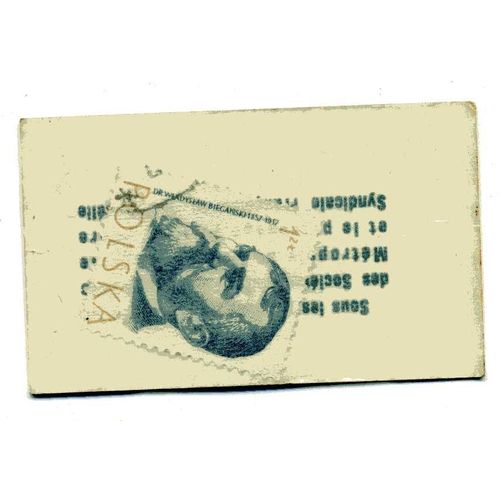 Timbre De  Pologne  Dans Pochette Publicitaire Des Années 60 "Café San Rivo" 