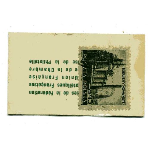 Timbre De  Pologne  Dans Pochette Publicitaire Des Années 60 "Café San Rivo" 