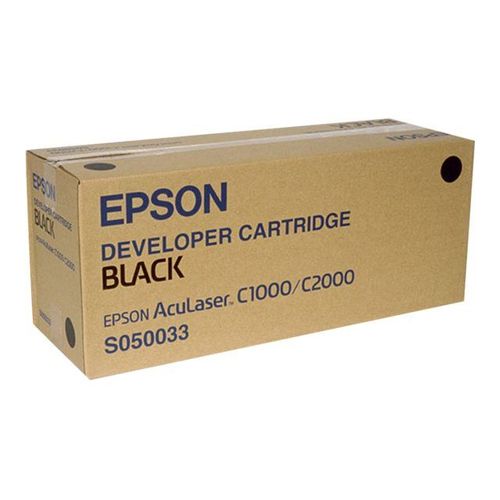 Epson S050033 - Noir - originale - cartouche de toner - pour AcuLaser C1000, C1000N, C2000, C2000DPT, C2000DT, C2000PS, C2000PSDT