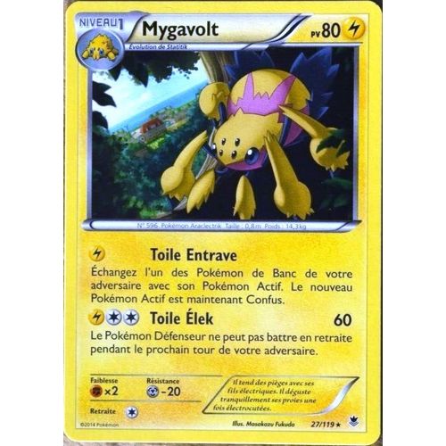 Carte Pokémon 27/119 Mygavolt 80 Pv Rare Xy04 Vigueur Spectrale Neuf Fr