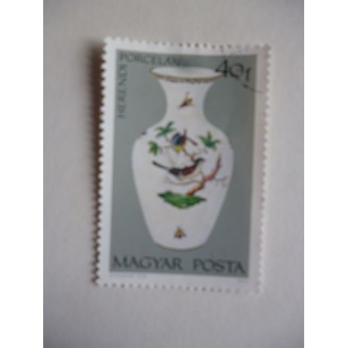Timbre "Magyar Posta :Porcelaine Herendi 1972".