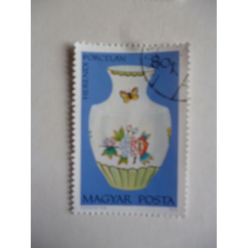Timbre "Magyar Posta :Porcelaine Herendi 1972".