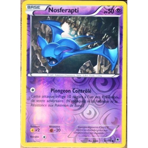 Carte Pokémon 31/119 Nosferapti 50 Pv - Reverse Xy04 Vigueur Spectrale Neuf Fr