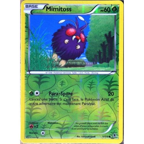 Carte Pokémon 1/119 Mimitoss 60 Pv - Reverse Xy04 Vigueur Spectrale Neuf Fr