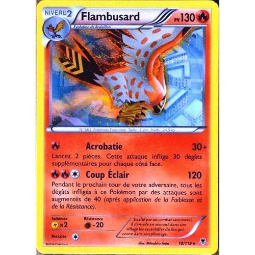 Carte Pokémon 10/119 Flambusard 130 Pv Rare Xy04 Vigueur Spectrale Neuf Fr