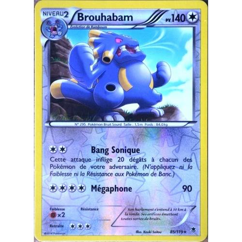 Carte Pokémon 85/119 Brouhabam 140 Pv - Rare Reverse Xy04 Vigueur Spectrale Neuf Fr