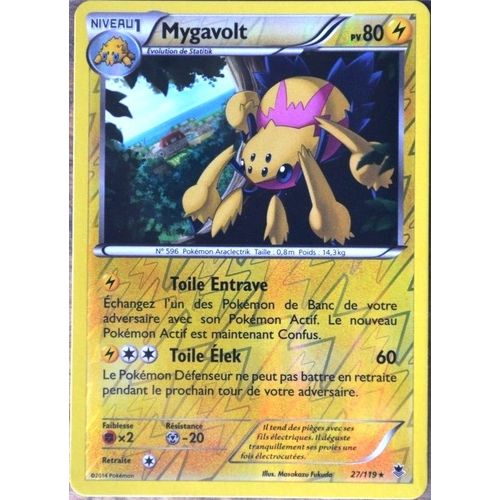 Carte Pokémon 27/119 Mygavolt 80 Pv - Rare Reverse Xy04 Vigueur Spectrale Neuf Fr