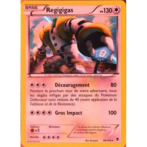 Carte Pokémon 86/119 Regigigas 130 Pv Super Rare Xy04 Vigueur Spectrale Neuf Fr