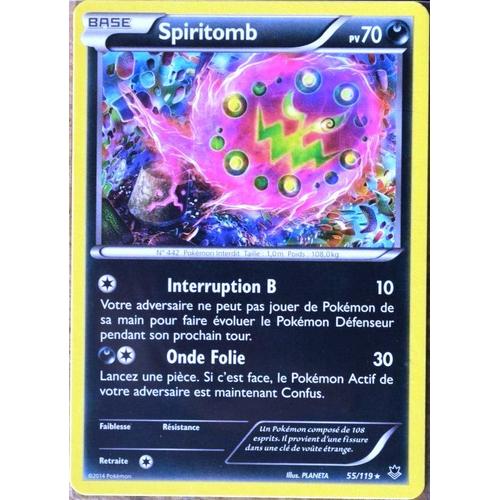 Carte Pokémon 55/119 Spiritomb 70 Pv Rare Xy04 Vigueur Spectrale Neuf Fr