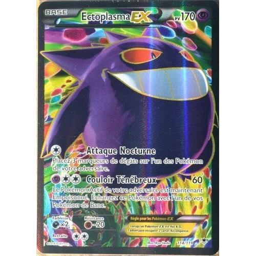 Carte Pokémon 114/119 Ectoplasma Ex 170 Pv Ultra Rare Full Art Xy04 Vigueur Spectrale Neuf Fr